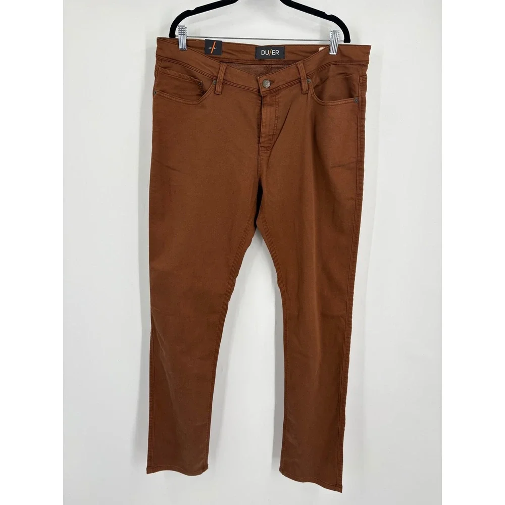 DU/ER Performance Denim N2X Slim Fit Pants Brown 38x34 NEW